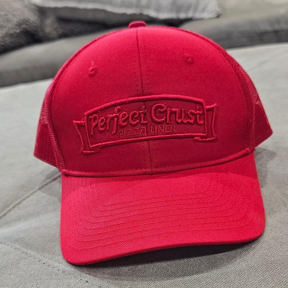 Red Trucker Hat - Pizza Crust Brand